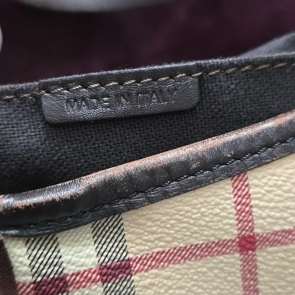 Burberry Tan Plaid Women's Bag - Picture 8 of 15